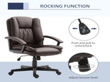 Office Chair, Computer Desk Chair, Mid Back Executive Chair with Adjustable Height and Swivel T3398P342293