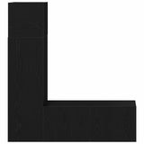 TV Cabinet Set Wall-mounted 3 pcs Black oak 130.5 x 30 x 140 cm 3333053