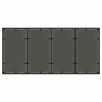 Garden Dining Set 9 pcs Black Poly rattan 3334860