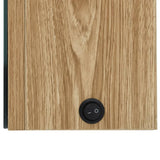 ZNTS LED Bathroom Mirror Cabinet Oak 50x13x70 cm 326492