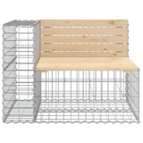 Garden Bench Brown and Silver Solid pine wood, Galvanised steel 3196251