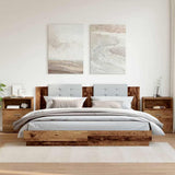 Bedside Cabinets 2 pcs Old Wood 50x32x60cm Engineered Wood 856565