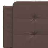 Bed Frame with LED without Mattress "Zadar" Brown 160x200 cm 3214119