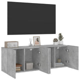TV Cabinets Wall-mounted 2 pcs Concrete Grey 60x30x41 cm 836945