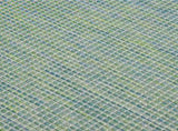 Outdoor Flatweave Rug 160x230 cm Turquoise 340804