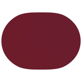 Table Cloth 5 pcs Oval Wine Red 130 x 180 cm Polyester 42040274