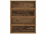 CD Storage Rack 4 pcs Old Wood 40 x 17 x 17 cm Engineered Wood 8012726