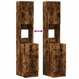 Kitchen Cabinet Smoked Oak 35x50x180 cm Engineered Wood 840762