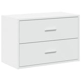 Cabinet with 2 Drawers White 60x31x40 cm Engineered Wood 858821