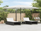 Garden Parasol with Steel Pole White 388x388x248 cm 4005116
