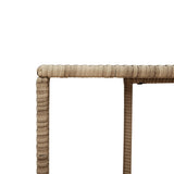 Storage Shelves 2 pcs Beige Poly Rattan 366070