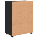 Bathroom Cabinet Black 60 x 35 x 80 cm Engineered wood & Metal 883305