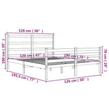 Bed Frame without Mattress Solid Wood Small Double 3103683