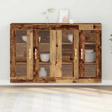 Wall Mounted Cabinet 2 pcs Old wood 69.5 x 34 x 90 cm 3334317