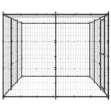 Outdoor Dog Kennel Steel with Roof 7.26 m 3082293