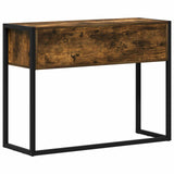 End Table Smoke Oak 100 x 36 x 75 cm Engineered Wood 886698