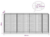 Gabion with 3.5 mm Wire and 5x10 cm Mesh 350x100x200 cm 3462961