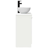 Bathroom Vanity with Sink High Gloss White 54 x 35 x 83 cm 890142
