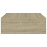 ZNTS Coffee Table Sonoma Oak 100x100x35 cm Engineered Wood 808570