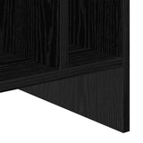 Record Cabinet Black Oak 78.5 x 35 x 45 cm Engineered Wood 891073