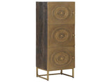 Highboard Brass 35 x 30 x 120 cm 42020073