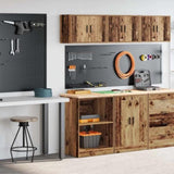 Garage Cabinets 2 pcs Old Wood Engineered Wood 3328285