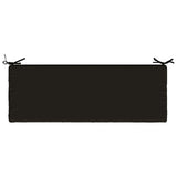 2-Piece Bench Cushions SOEST 2 pcs 100% Polyester Black 949675