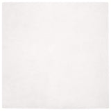 Anti-Slip Faux Rabbit Fur Rug OLITE White 240 x 240 cm 42021622