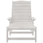 Sun Lounger White 73.5 x 92 x 90cm HDPE 42006637