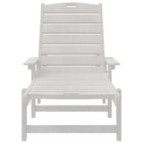 Sun Lounger White 73.5 x 92 x 90cm HDPE 42006637