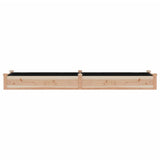 Garden Raised Bed with Liner 240x60x25 cm Solid Wood Fir 364298