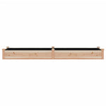 Garden Raised Bed with Liner 240x60x25 cm Solid Wood Fir 364298