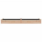 Garden Raised Bed with Liner 240x60x25 cm Solid Wood Fir 364298