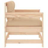 Garden Chairs with Cushions 2 pcs Solid Wood Pine 825562