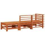 Sectional Sofa Units 3 Piece Wax Brown Solid Pine Wood 865571