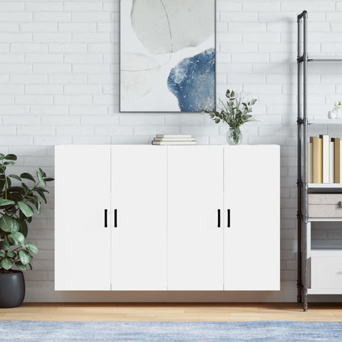Wall Mounted Cabinets 2 pcs White 69.5x34x90 cm 3195619