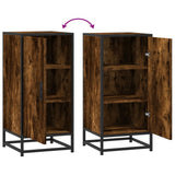 Sideboard Smoked Oak 35.5x35x76 cm Engineered Wood and Metal 848941