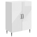 Sideboard High Gloss White 66 x 34.5 x 89.5 cm Engineered Wood 894819
