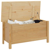 Storage Box HILL Honey Brown 90 x 40 x 45 cm Solid Pine Wood 42025031