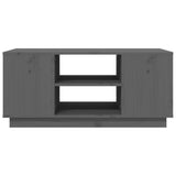 Coffee Table Grey 90x49x40.5 cm Solid Wood Pine 814401