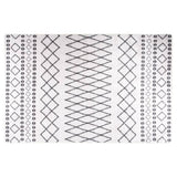 Rug Washable 160x230 cm Black and White 337973