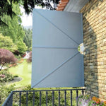 Collapsible Terrace Side Awning Grey 240x160 cm 44563