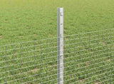 Welded Wire Fence with Posts 10 x 0.5 m Galvanised Steel Silver 3336315