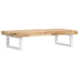 Basin Shelf Wall Mounted Steel and Solid Wood Acacia 3302692