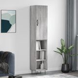 Highboard Grey Sonoma 34.5x34x180 cm Engineered Wood 3199015