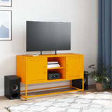 TV Cabinet Mustard Yellow 100.5x39x60.5 cm Steel 846515