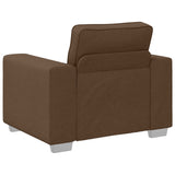 Sofa 3 pcs Brown Fabric 3324662