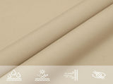 Sun Shade Sail Beige 7x5x5 m 100% Polyester Oxford 4000967