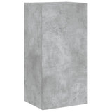 3 Piece TV Wall Cabinets with LED Lights Concrete Grey 3216877
