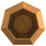 Planter 2 pcs Rusty 100 x 100 x 80 cm Weathering Steel 884037